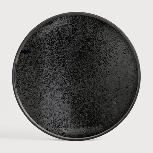 Ethnicraft Rond Dienblad Aged 48cm - Charcoal - ThatLyfeStyle