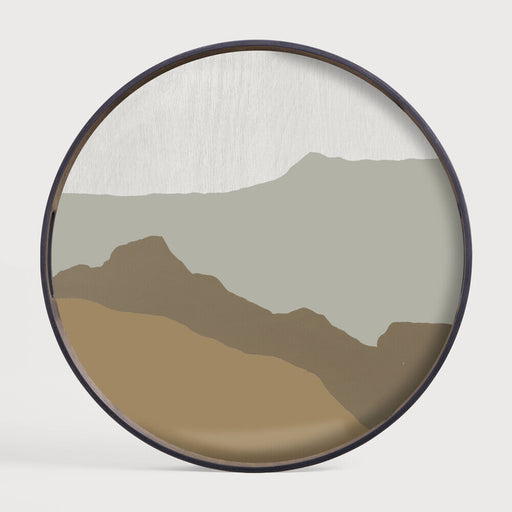 Ethnicraft Rond Dienblad Wabi Sabi 48cm - Zand - ThatLyfeStyle