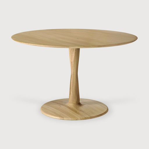 Ethnicraft Ronde Eettafel Torsion Gevernist Eikenhout, 127cm