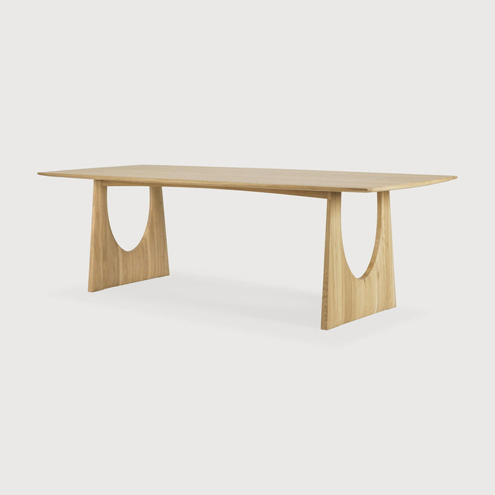Ethnicraft Eettafel Geometric Geolied Eikenhout, 250 x 100cm - Naturel
