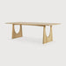 Ethnicraft Eettafel Geometric Geolied Eikenhout, 250 x 100cm - Naturel
