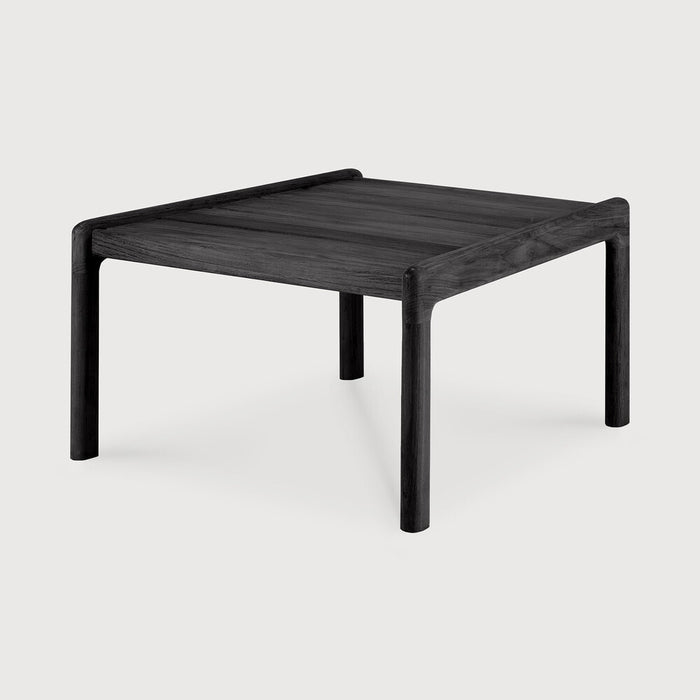 Ethnicraft Outdoor Bijzettafel Jack Teakhout, 54 x 54cm - Zwart - Vierkant