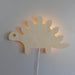 Houten wandlamp kinderkamer | Stegosaurus - blank