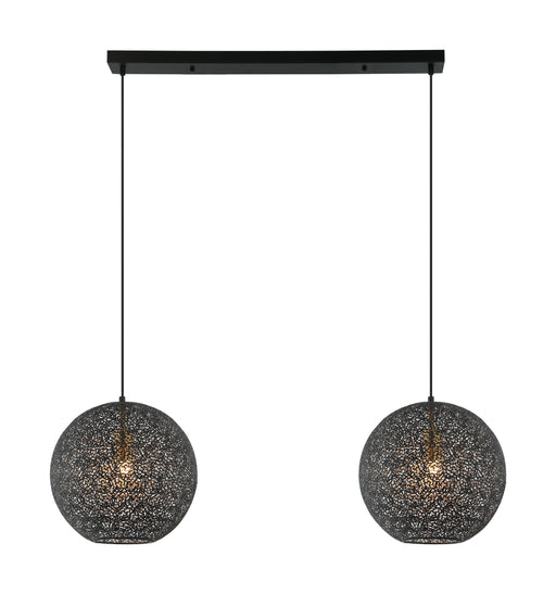 BASE Hanglamp Kasee 2-lamps - Zwart
