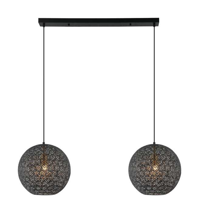 BASE Hanglamp Kasee 2-lamps - Zwart