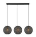 BASE Hanglamp Kasee 3-lamps Metaal - Zwart