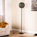 BASE Vloerlamp Kasee Metaal, Ø30cm - Zwart