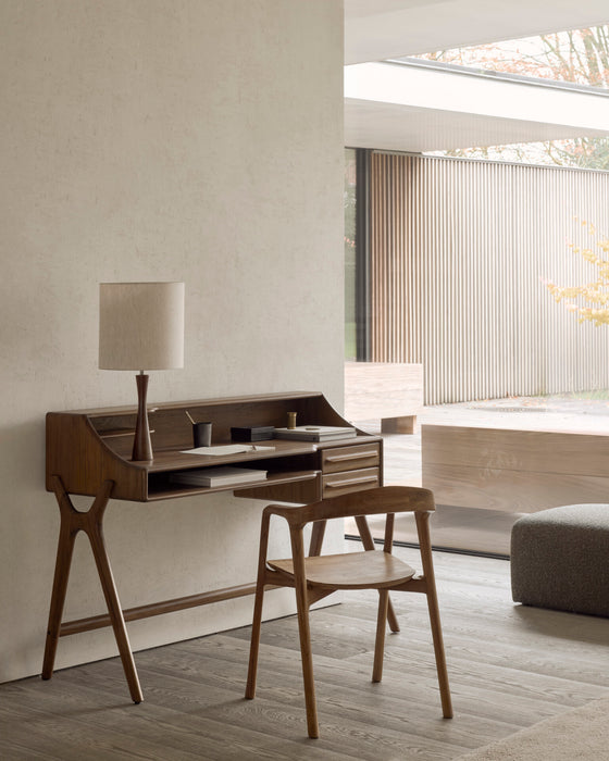 Ethnicraft Bureau Flow Teak - Wild Brown