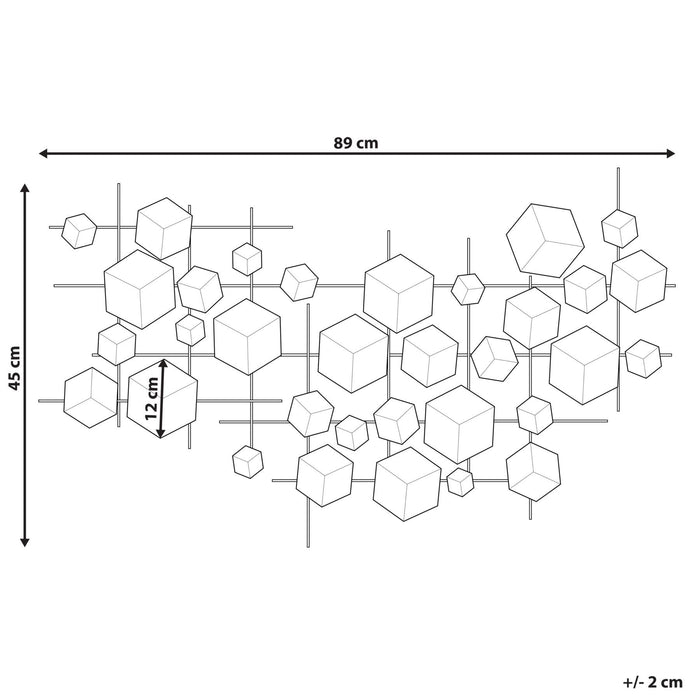 Beliani - FLEROVIUM - Wanddecoratie - Goud - IJzer - ThatLyfeStyle