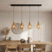 BASE Hanglamp Aislynn 4-lamps Glas - Amber