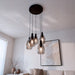 BASE Hanglamp Aislynn 5-lamps, Glas - Smoke