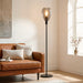 BASE Vloerlamp Aislynn 1-lamps, Glas - Smoke
