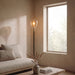 BASE Vloerlamp Aislynn 1-lamps, Glas - Amber