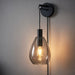 BASE Wandlamp Aislynn 1-lamps, Glas - Smoke