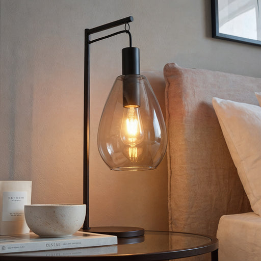 BASE Tafellamp Aislynn 1-lamps, Glas - Smoke