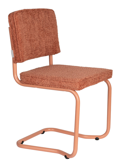 Zuiver Eetkamerstoel Ridge Kink, Bouclé - Terra - ThatLyfeStyle