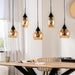 BASE Hanglamp Esperanza 5-lamps, Glas - Amber