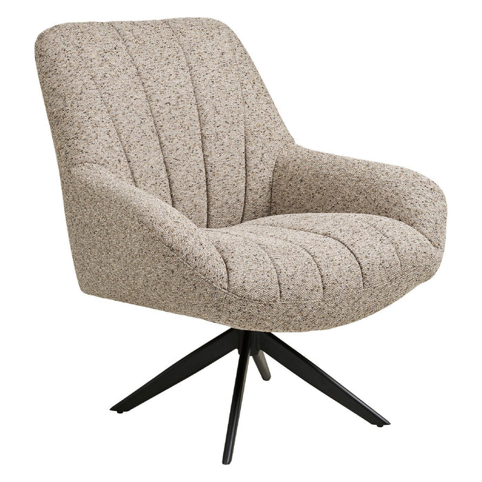 Nest of Nora Fauteuil draaibaar - Zwarte poten - Grijs