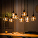 BASE Hanglamp Esperanza 8-lamps, Glas - Amber