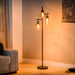 BASE Vloerlamp Landi 3-lamps, Glas - Amber