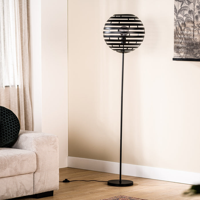 BASE Vloerlamp Kenetra Ø40cm - Zwart
