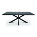 Stalux Eettafel Gijs - zwart / zwart marmer