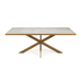 Stalux Eettafel Gijs - goud / beton