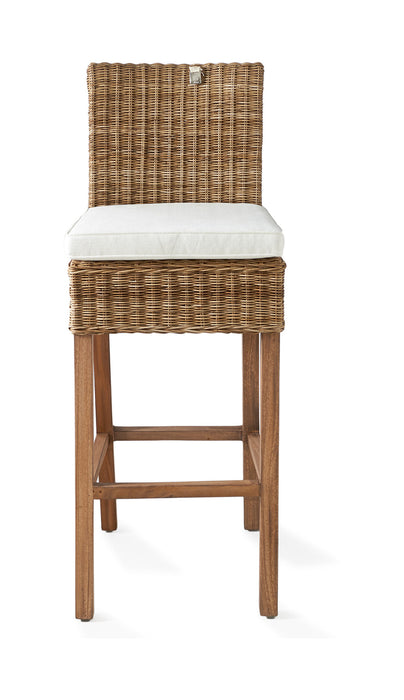 Rivièra Maison Barstoel Rustic Rattan (zithoogte 78cm) - Bruin,Hout