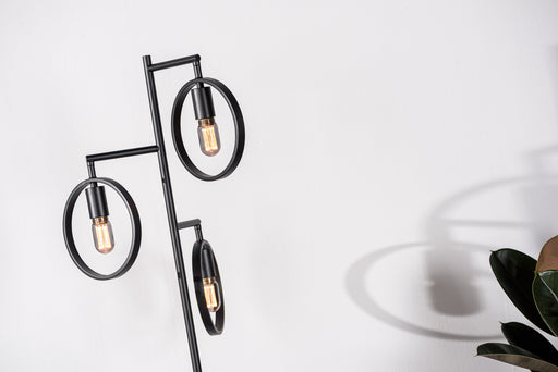 BASE Vloerlamp Pricila 3-lamps - Zwart