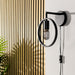 BASE Wandlamp Jadine 1-lamps, Metaal - Zwart
