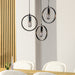 BASE Hanglamp Jadine 3-lamps - Zwart
