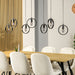 BASE Hanglamp Jadine 7-lamps - Zwart