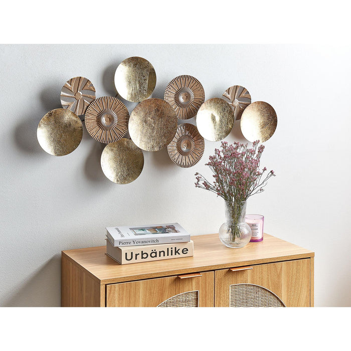 Beliani - THALLIUM - Wanddecoratie - Goud - Ijzer - ThatLyfeStyle