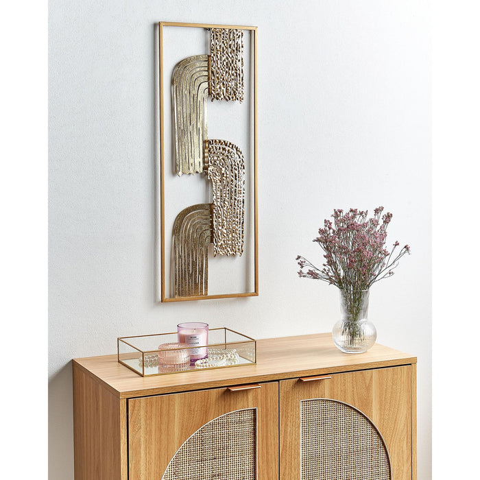 Beliani - THULIUM - Wanddecoratie - Goud - Ijzer - ThatLyfeStyle