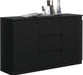 Pro-meubels - Dressoir Detroit - Zwart mat - Kast - 120 cm - ThatLyfeStyle