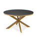 Stalux Ronde Eettafel Daan - goud / zwart eiken