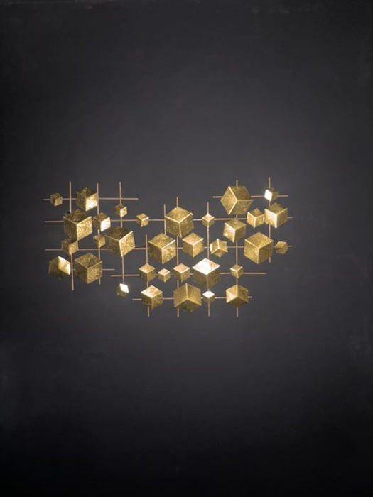 Beliani - FLEROVIUM - Wanddecoratie - Goud - IJzer - ThatLyfeStyle