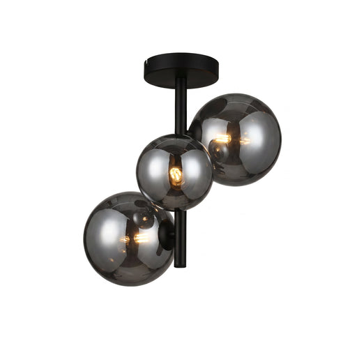 BASE Plafondlamp Kali 3-lamps Glas - Smoke