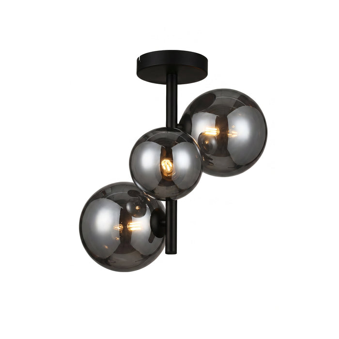 BASE Plafondlamp Kali 3-lamps Glas - Smoke
