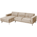 Tower Living 2,5-zits Loungebank Leeds Links, 280cm - Beige