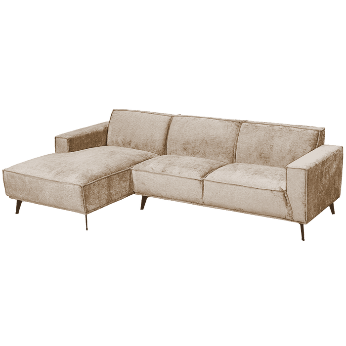 Tower Living 2,5-zits Loungebank Leeds Links, 280cm - Beige