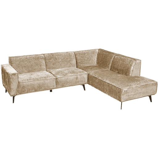 Tower Living 2,5 zits Hoekbank Leeds Rechts, 268cm - Beige