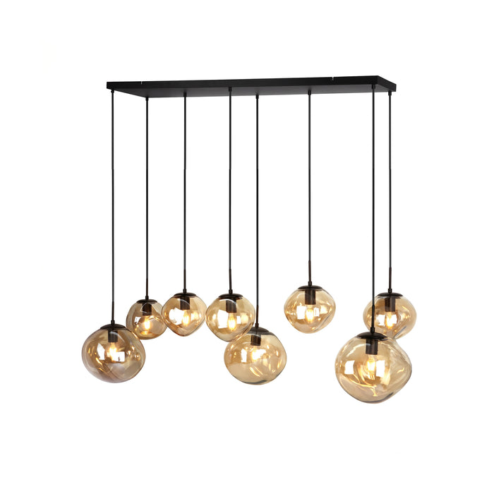 BASE Hanglamp Kasim 8-lamps, Glas - Amber