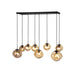 BASE Hanglamp Kasim 8-lamps, Glas - Amber