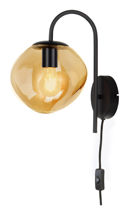 BASE Wandlamp Kasim 1-lamps, Glas - Amber