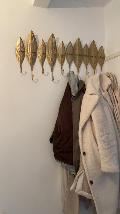 QUVIO Wandkapstok – 5 Veren en 5 haken - ThatLyfeStyle