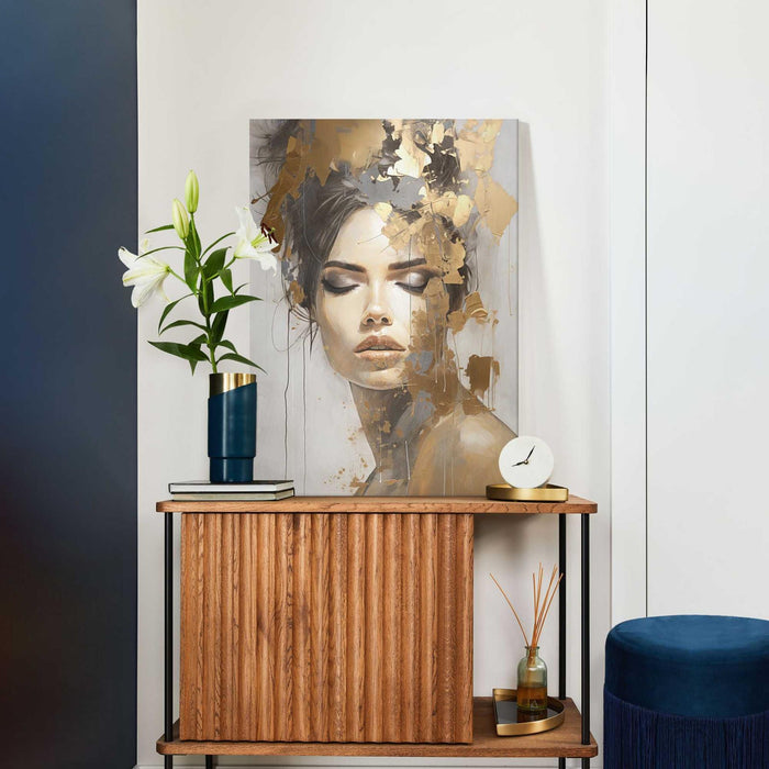 Reinders - Golden Grace - Canvas schilderij 70x50cm - ThatLyfeStyle