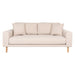 Nest of Nora 2.5 zits bank Inra - Met twee kussens en houten poten - Beige