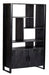 Livingfurn Wandkast Norris Mangohout en staal, 180 x 110cm - Zwart