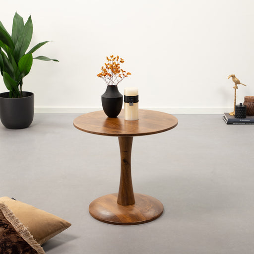 Brix Salontafel Vivian 50cm - Bruin - Rond - ThatLyfeStyle